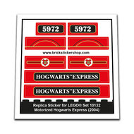 Replacement Sticker for Set 10132 - Motorized Hogwarts Express