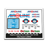 Replacement Sticker for Set 10159 - City Airport