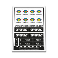 Replacement Sticker for Set 10170 - TTX Intermodal Double-Stack Car
