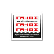 Replacement Sticker for Set 10230 - Mini Modulars