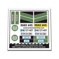 Replacement Sticker for Set 10242 - Mini Cooper (Green Version)