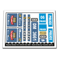 Replacement Sticker for Set 3661 - Bank &amp; Money Transfer