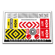 Replacement Sticker for Set 3677 - Red Cargo Train