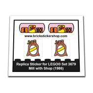 Replacement Sticker for Set 3679 - Mill with Shop