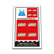 Replacement Sticker for Set 1525 - Container Lorry