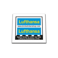 Replacement Sticker for Set 1562 - Lufthansa Doubledecker