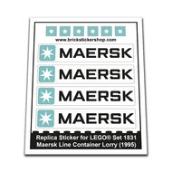 Replacement Sticker for Set 1831 - Maersk Line Container Lorry