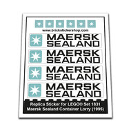 Replica Sticker voor Set 1831 - Maersk Sealand Container Lorry
