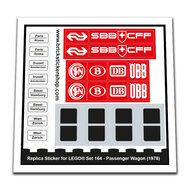 Replacement Sticker for Set 164 - Passenger Wagon