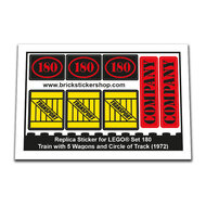 Replacement Sticker for Set 180 - Train with 5 Wagons and Circle of Track