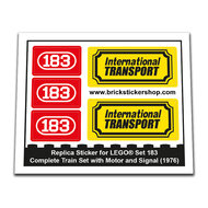 Replacement Sticker for Set 183 - Complete Train Set with Motor and Signal