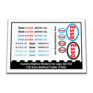 Replacement Sticker for Set 252 - 1:87 Esso Bedford Trailer