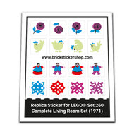 Replacement Sticker for Set 260 - Complete Living Room Set