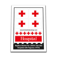 Replacement Sticker for Set 363 - Hospital with Figures
