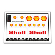 Replacement Sticker for Set 377 - Shell Service Station