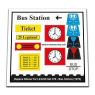 Replacement Sticker for Set 379 - Bus Station