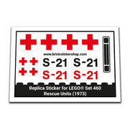 Replacement Sticker for Set 460 - Rescue Units