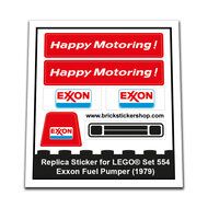 Replacement Sticker for Set 554 - Exxon Fuel Pumper