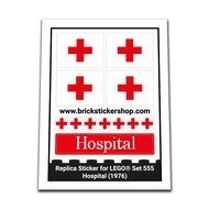 Replacement Sticker for Set 555 - Hospital