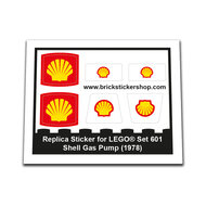 Replacement Sticker for Set 601 - Shell Gas Pump