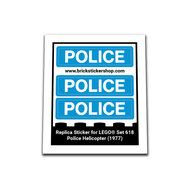 Replacement Sticker for Set 618 - Police Helicopter