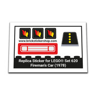 Replacement Sticker for Set 620 - Fireman&#039;s Car