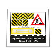 Replacement Sticker for Set 622 - Tipper truck