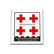 Replacement Sticker for Set 626 - Red Cross Helicopter