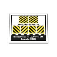 Replacement Sticker for Set 641 - Excavator