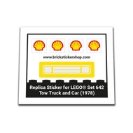 Replacement Sticker for Set 642 - Tow Truck and Car