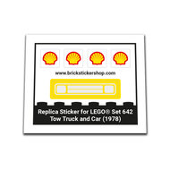 Replacement Sticker for Set 642 - Tow Truck and Car