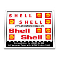 Replacement Sticker for Set 649 - 1:87 Mercedes Tanker (Shell)