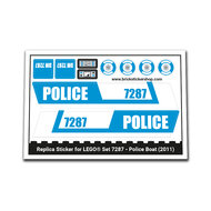 Replacement Sticker for Set 7287 - Police Boat