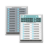 Replacement Sticker for Set 10155 - Maersk Line Container Ship 2010 Edition