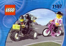 Replacement Sticker for Set 1197 - Telekom Race Cyclist and Television Motorbike