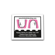 Replacement Sticker for Set 1197 - Telekom Race Cyclist and Television Motorbike