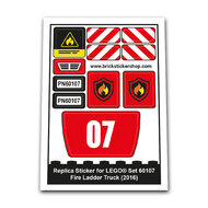 Replacement Sticker for Set 60107 - Fire Ladder Truck