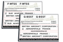 Extra Sticker voor Set 10318 - Concorde (Version 07, Prototype, 1969)