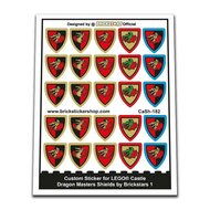 Custom Sticker - Dragon Masters Triangular Shields by Brickstars