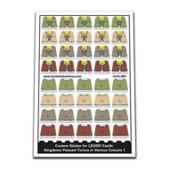 Custom Sticker - Kingdoms Peasant Child Torsos Various Colours 1