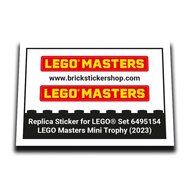 Replacement Sticker for Set 6495154 - LEGO Masters Mini Trophy