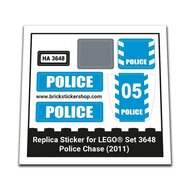 Replacement Sticker for Set 3648 - Police Chase