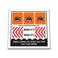 Replacement Sticker for Set 7638 - Tow Truck