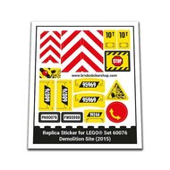 Replacement Sticker for Set 60076 - Demolition Site