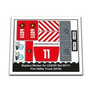 Replacement Sticker for Set 60111 - Fire Utility Truck