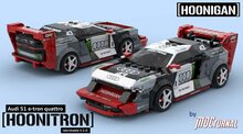 Custom Sticker for Rebrickable MOC-142529 - Audi S1 e-tron Hoonitron by MOCturnal