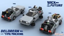 Custom Sticker for Rebrickable MOC-105200 / 105929 / 92174 - BTTF Series 3 in 1 by MOCturnal