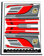 Replica Sticker voor Set 8366 - Supersonic RC