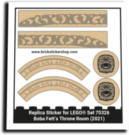 Replacement Sticker for Set 75326 - Boba Fett&#039;s Throne Room