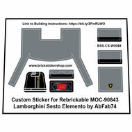 Custom Sticker - Lamborghini Sesto Elemento door AbFab74
